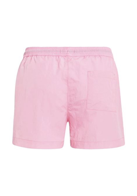 Costume Calvin Klein Logo Patch Short Drawstring Rosa Uomo CALVIN KLEIN SWIMWEAR | Costumi | KM0KM00979-TFZ